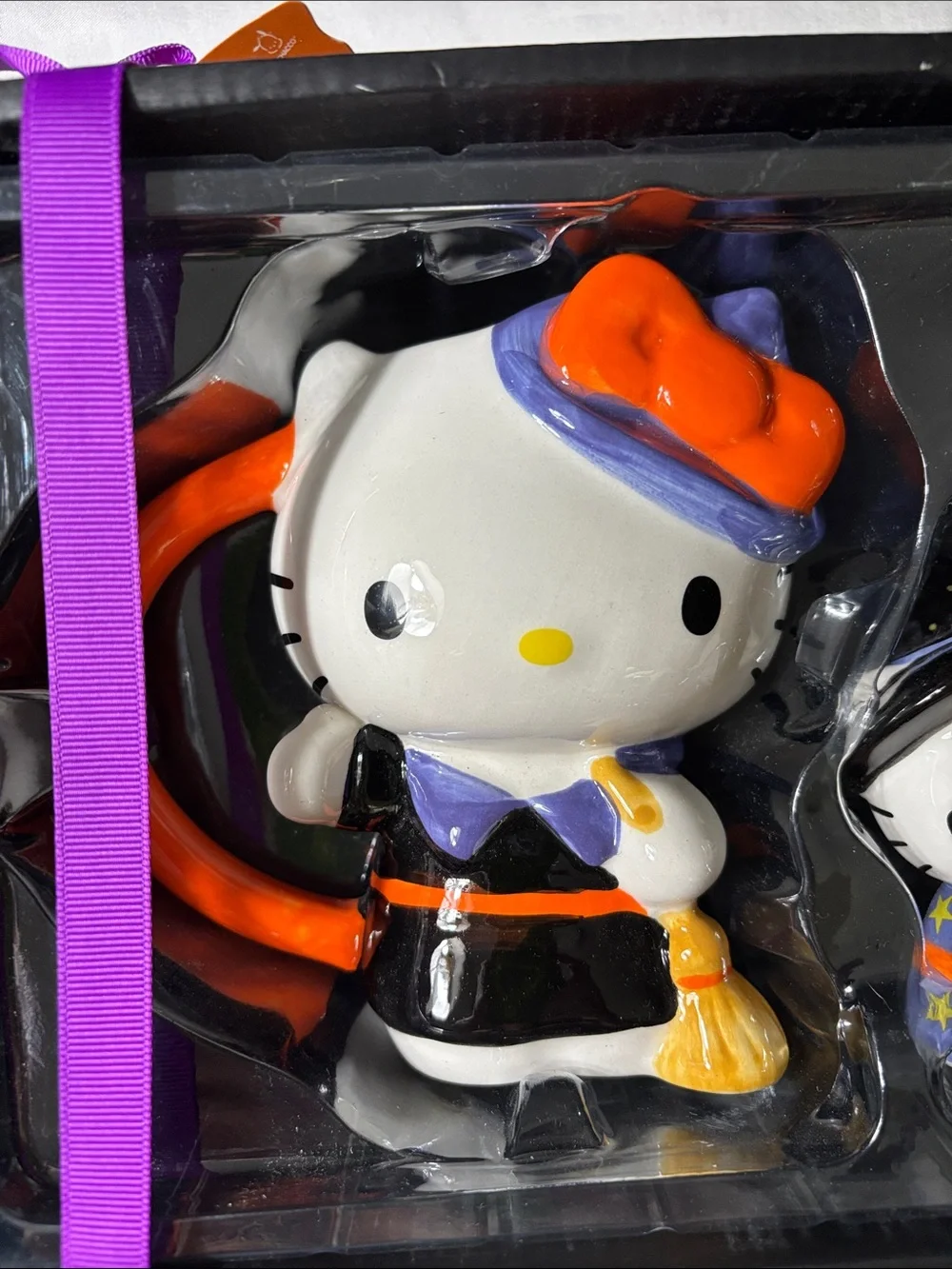 Hello Kitty Halloween Mug &   Figurine Set Hand Crafted/Painted 2024 By Sanrio